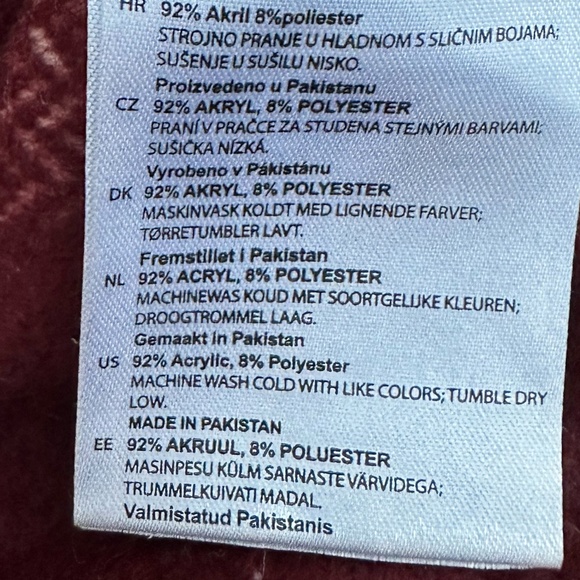 Primitive Burgundy Baja Hoodie ~ Small - Picture 6 of 8